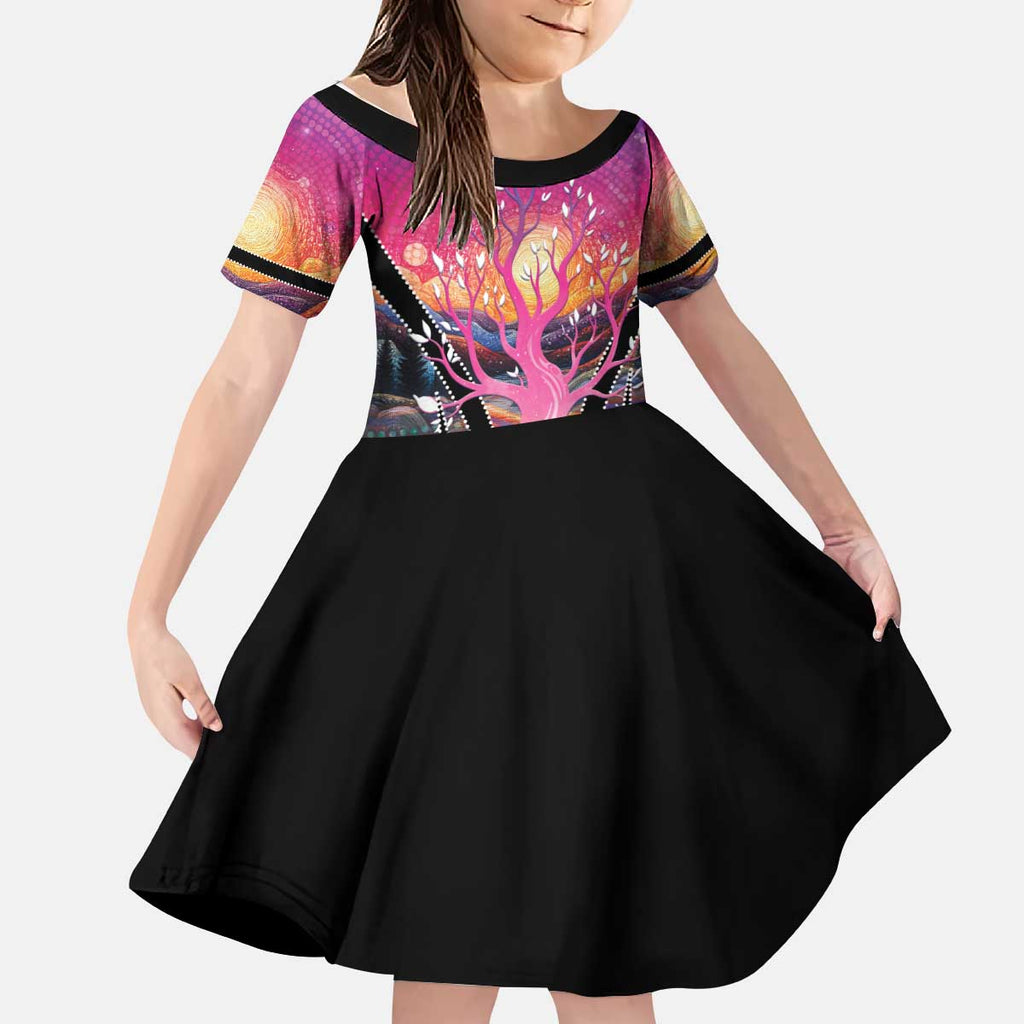 NAIDOC Week 2026 Kid Short Sleeve Dress Eternal Spirit Tree