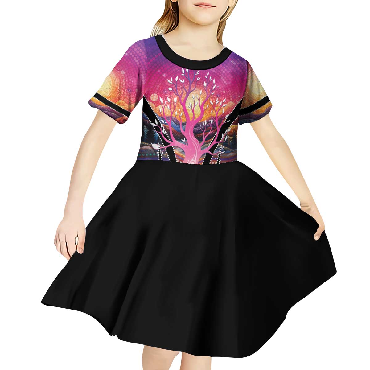 NAIDOC Week 2026 Kid Short Sleeve Dress Eternal Spirit Tree