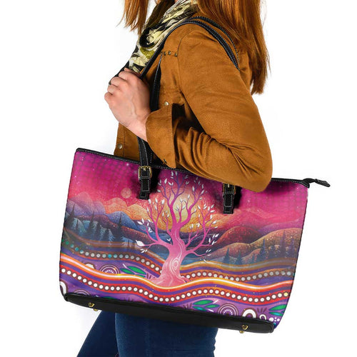 NAIDOC Week 2026 Leather Tote Bag Eternal Spirit Tree