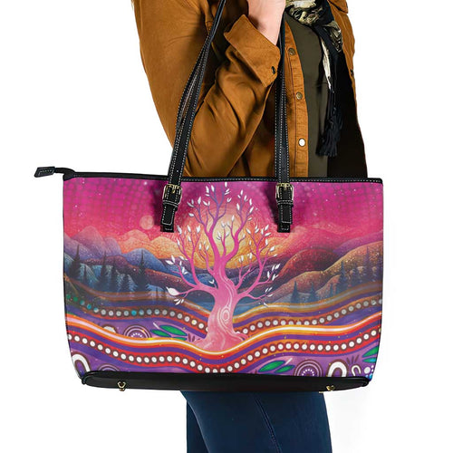 NAIDOC Week 2026 Leather Tote Bag Eternal Spirit Tree
