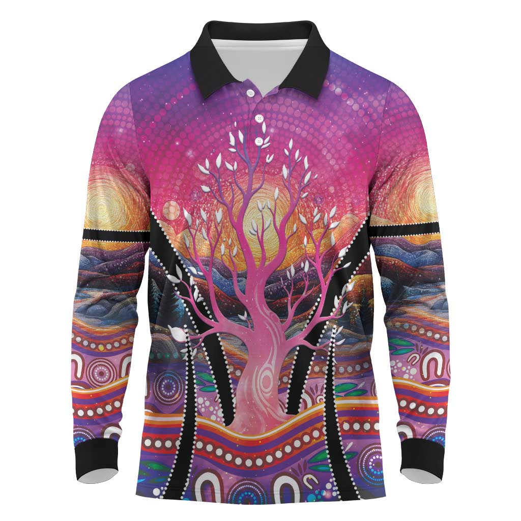 NAIDOC Week 2026 Long Sleeve Polo Shirt Eternal Spirit Tree