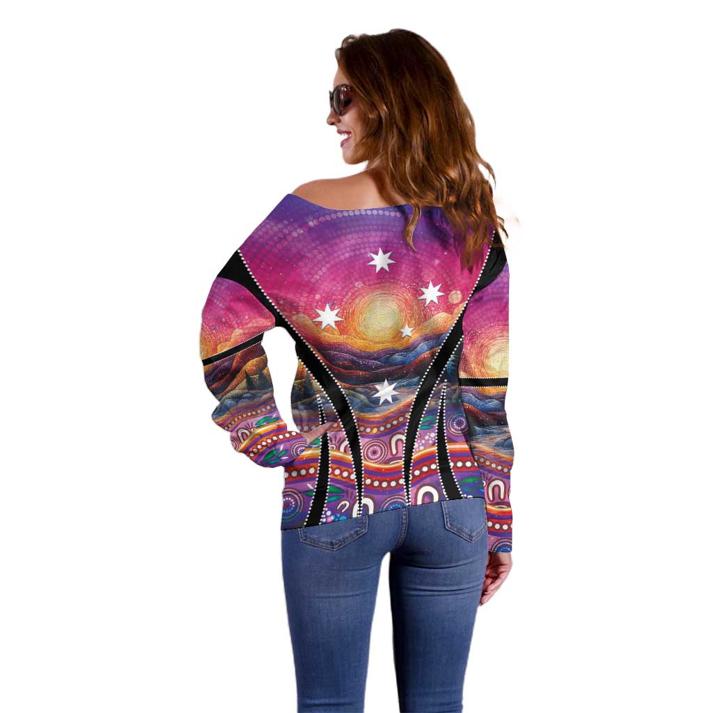 NAIDOC Week 2026 Off Shoulder Sweater Eternal Spirit Tree