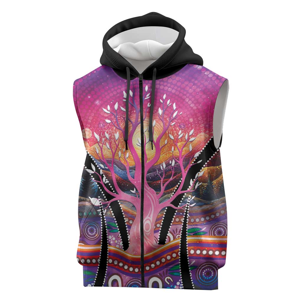 NAIDOC Week 2026 Sleeveless Zip Hoodie Eternal Spirit Tree