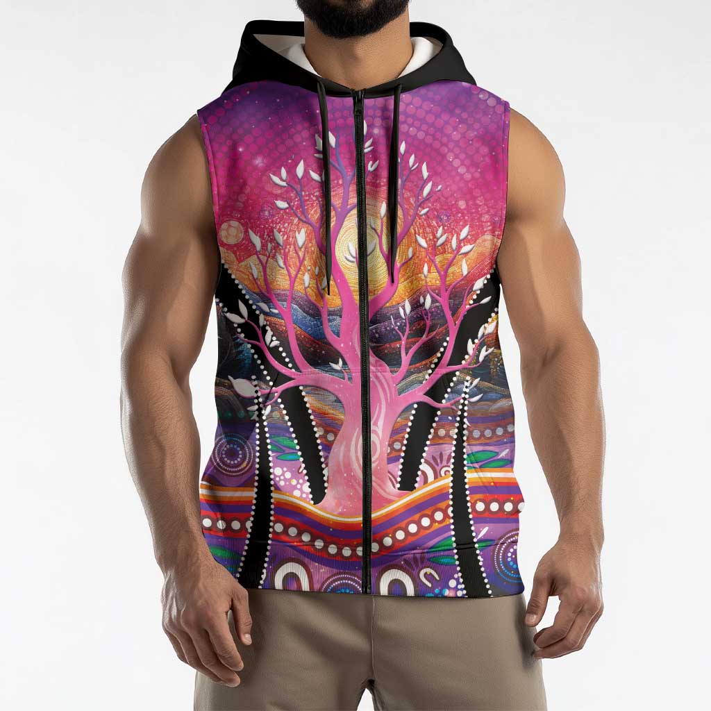 NAIDOC Week 2026 Sleeveless Zip Hoodie Eternal Spirit Tree