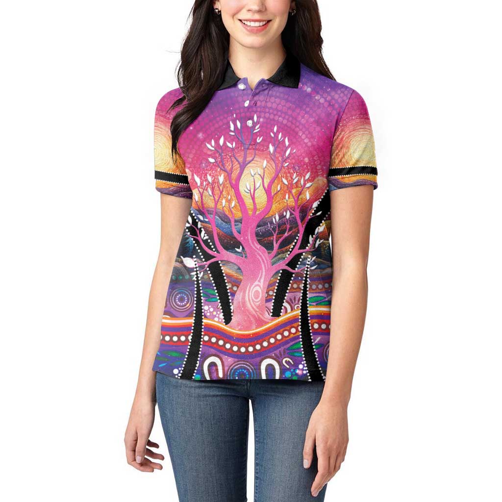 NAIDOC Week 2026 Women Polo Shirt Eternal Spirit Tree