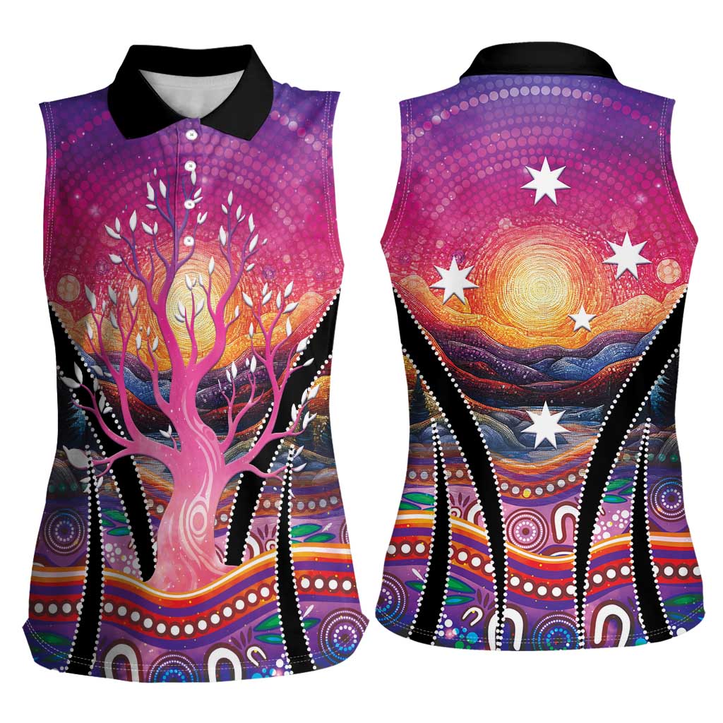 NAIDOC Week 2026 Women Sleeveless Polo Shirt Eternal Spirit Tree