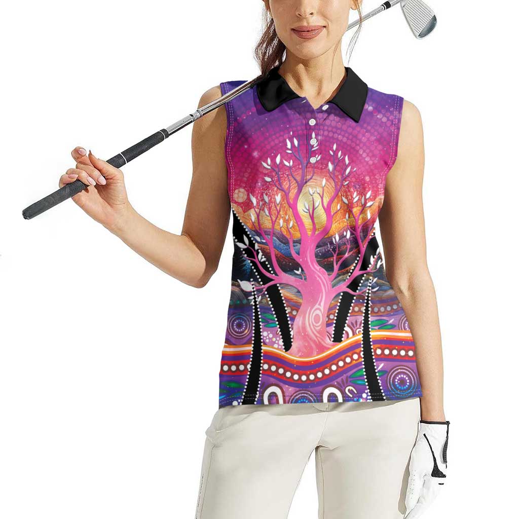 NAIDOC Week 2026 Women Sleeveless Polo Shirt Eternal Spirit Tree