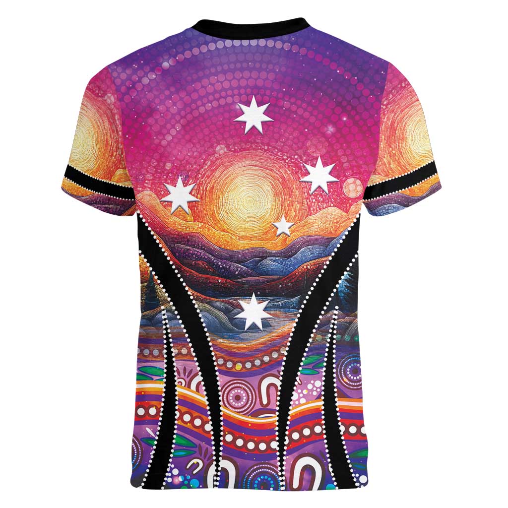 NAIDOC Week 2026 Women V-Neck T-Shirt Eternal Spirit Tree