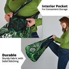 New Zealand Darts Grocery Bag Maori Koru Dartboard Green Flame