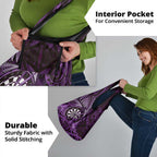 New Zealand Darts Grocery Bag Maori Koru Dartboard Purple Flame