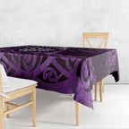 New Zealand Darts Tablecloth Maori Koru Dartboard Purple Flame