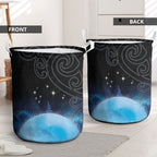 New Zealand Matariki Laundry Basket Pleiades Star Cluster Blue Galaxy