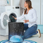 New Zealand Matariki Laundry Basket Pleiades Star Cluster Blue Galaxy
