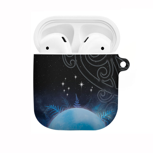 New Zealand Matariki AirPods Case Pleiades Star Cluster Blue Galaxy