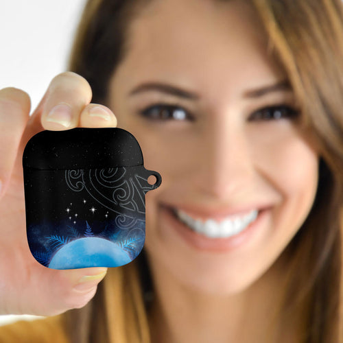 New Zealand Matariki AirPods Case Pleiades Star Cluster Blue Galaxy