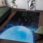 New Zealand Matariki Area Rug Pleiades Star Cluster Blue Galaxy