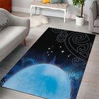 New Zealand Matariki Area Rug Pleiades Star Cluster Blue Galaxy