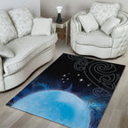 New Zealand Matariki Area Rug Pleiades Star Cluster Blue Galaxy