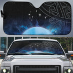 New Zealand Matariki Auto Sun Shade Pleiades Star Cluster Blue Galaxy