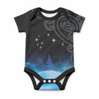 New Zealand Matariki Baby Onesie Pleiades Star Cluster Blue Galaxy
