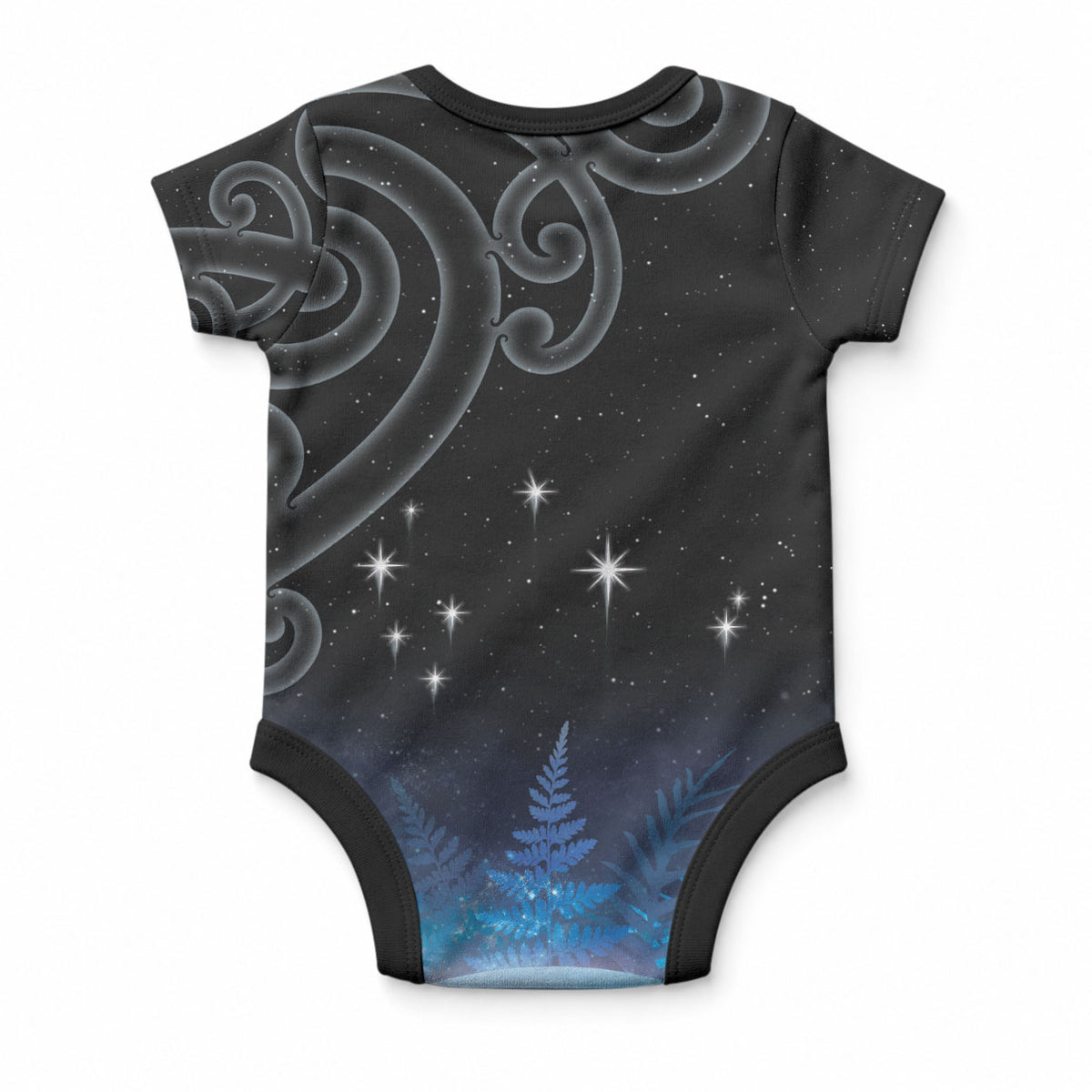 New Zealand Matariki Baby Onesie Pleiades Star Cluster Blue Galaxy