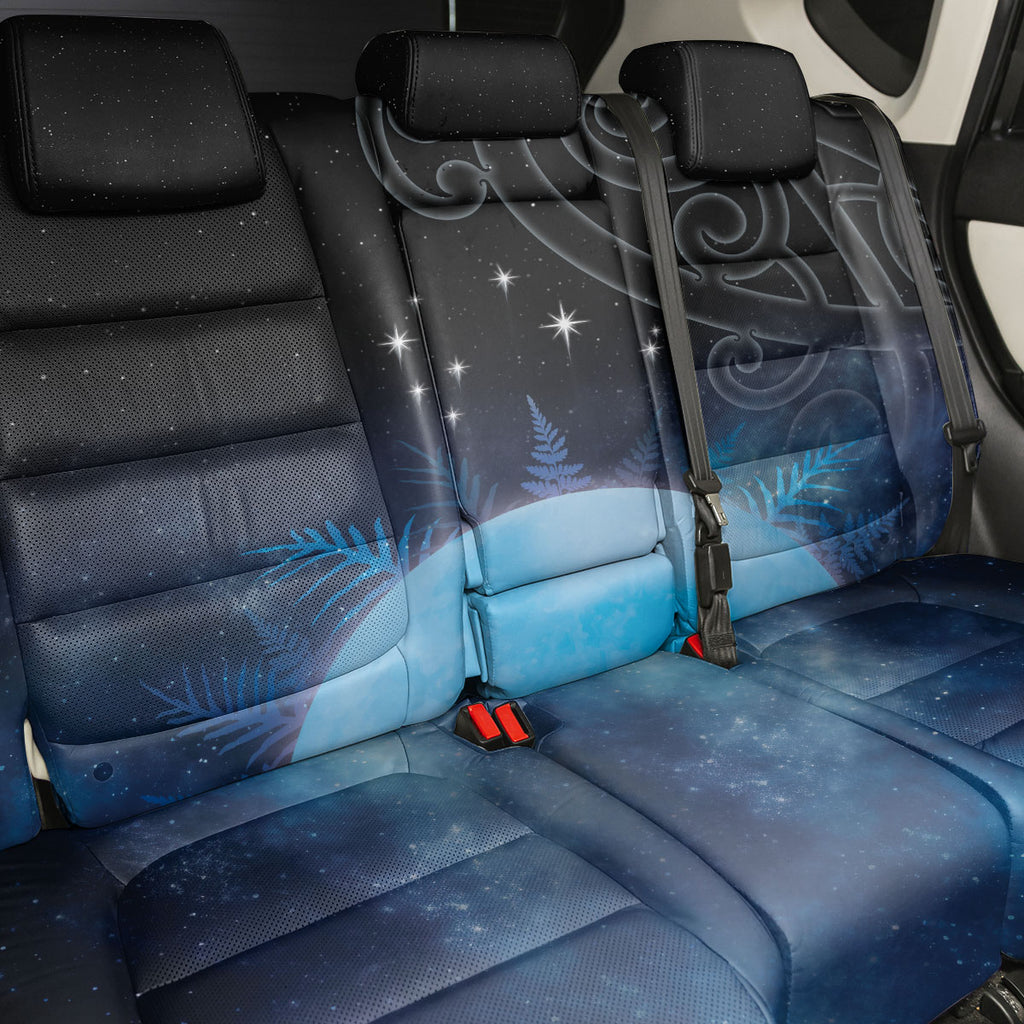 New Zealand Matariki Back Car Seat Cover Pleiades Star Cluster Blue Galaxy