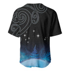 New Zealand Matariki Baseball Jersey Pleiades Star Cluster Blue Galaxy
