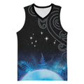 New Zealand Matariki Basketball Jersey Pleiades Star Cluster Blue Galaxy