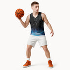 New Zealand Matariki Basketball Jersey Pleiades Star Cluster Blue Galaxy
