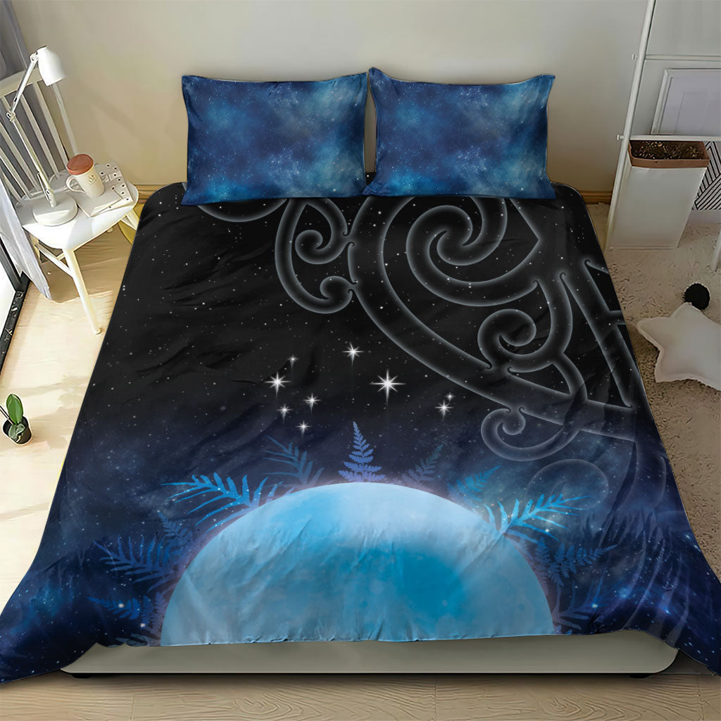 New Zealand Matariki Bedding Set Pleiades Star Cluster Blue Galaxy