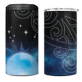 New Zealand Matariki 4 in 1 Can Cooler Tumbler Pleiades Star Cluster Blue Galaxy