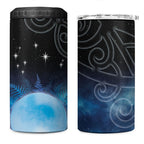 New Zealand Matariki 4 in 1 Can Cooler Tumbler Pleiades Star Cluster Blue Galaxy