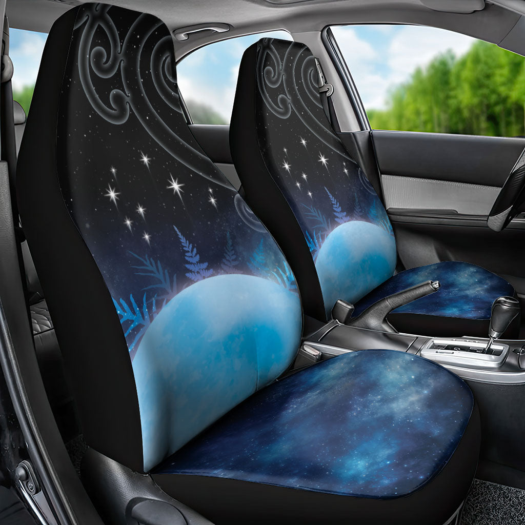 New Zealand Matariki Car Seat Cover Pleiades Star Cluster Blue Galaxy