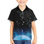 New Zealand Matariki Hawaiian Shirt Pleiades Star Cluster Blue Galaxy