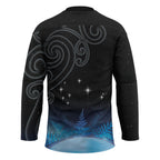 New Zealand Matariki Hockey Jersey Pleiades Star Cluster Blue Galaxy