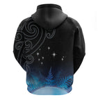 New Zealand Matariki Hoodie Pleiades Star Cluster Blue Galaxy