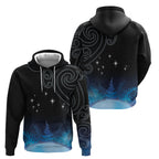 New Zealand Matariki Hoodie Pleiades Star Cluster Blue Galaxy