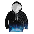 New Zealand Matariki Kid Hoodie Pleiades Star Cluster Blue Galaxy
