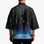 New Zealand Matariki Kimono Pleiades Star Cluster Blue Galaxy