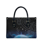 New Zealand Matariki Leather Bag Pleiades Star Cluster Blue Galaxy
