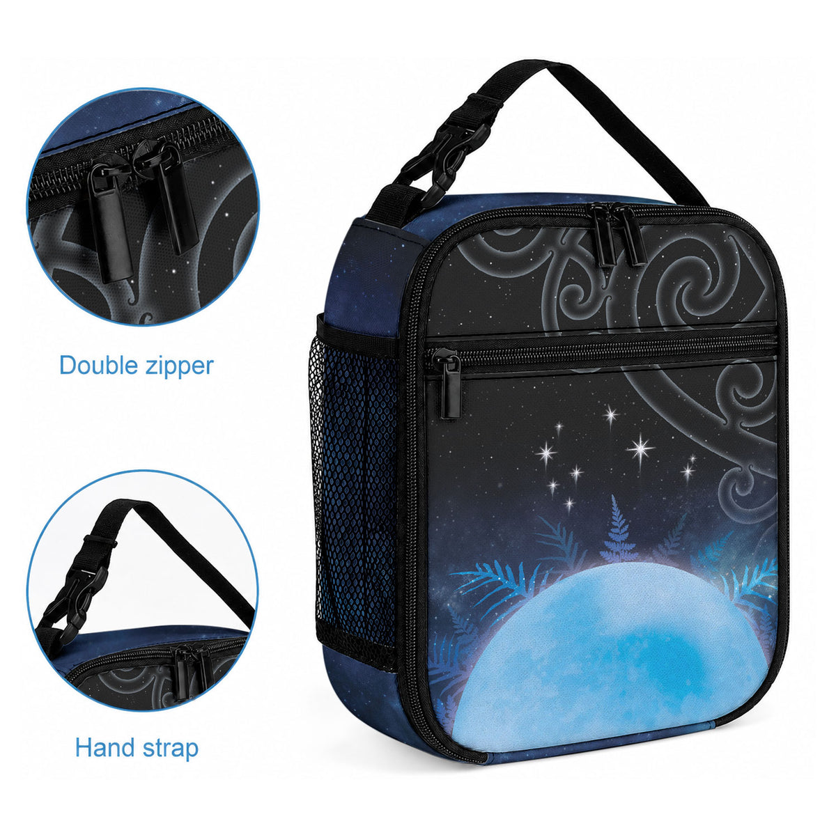 New Zealand Matariki Lunch Bag Pleiades Star Cluster Blue Galaxy