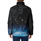 New Zealand Matariki Padded Jacket Pleiades Star Cluster Blue Galaxy