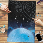 New Zealand Matariki Puzzle Pleiades Star Cluster Blue Galaxy