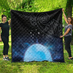 New Zealand Matariki Quilt Pleiades Star Cluster Blue Galaxy