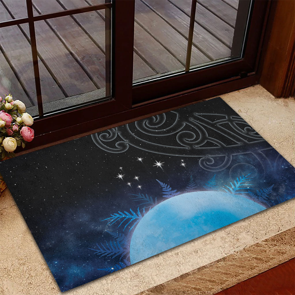 New Zealand Matariki Rubber Doormat Pleiades Star Cluster Blue Galaxy