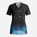 New Zealand Matariki Scrub Top Pleiades Star Cluster Blue Galaxy