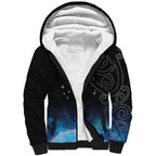 New Zealand Matariki Sherpa Hoodie Pleiades Star Cluster Blue Galaxy