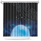 New Zealand Matariki Shower Curtain Pleiades Star Cluster Blue Galaxy