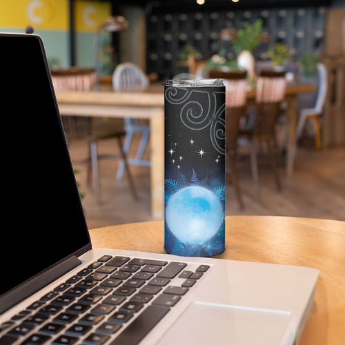 New Zealand Matariki Skinny Tumbler Pleiades Star Cluster Blue Galaxy