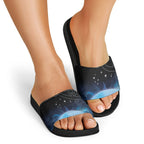 New Zealand Matariki Slide Sandals Pleiades Star Cluster Blue Galaxy